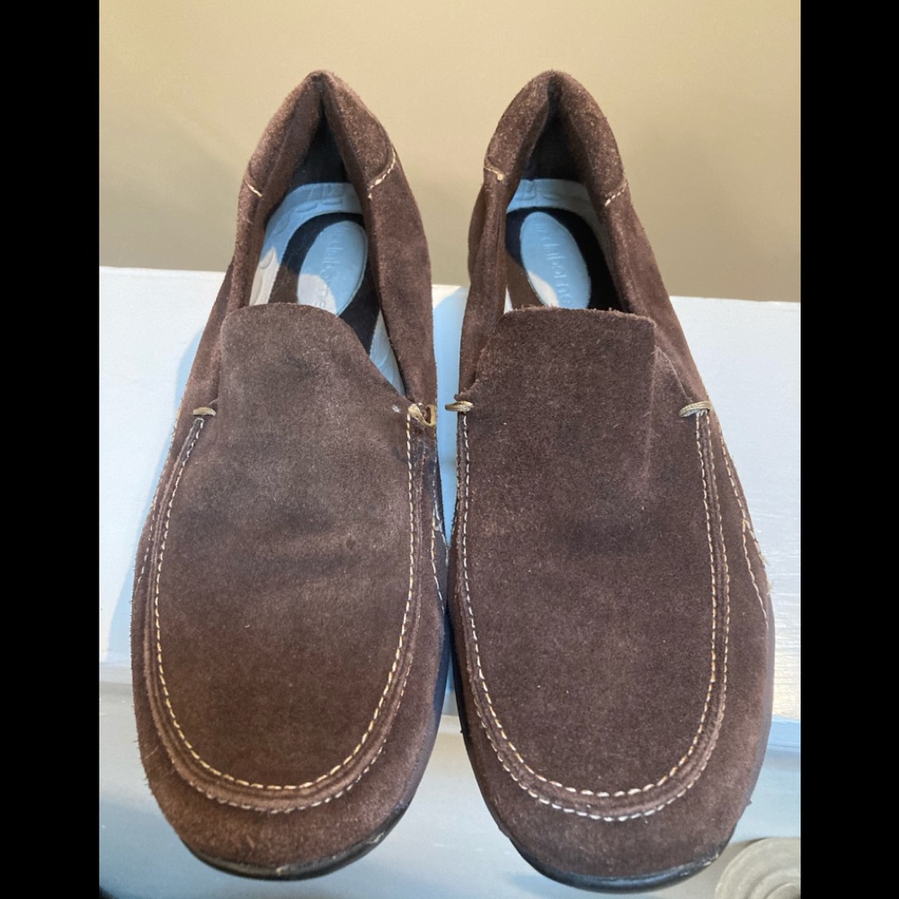 Liz Claiborne Leather Suede Remix Comfort Shoe.  Brown Genuine Leather Size 7.5